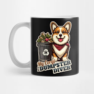 Corgi Dumpster diver Mug